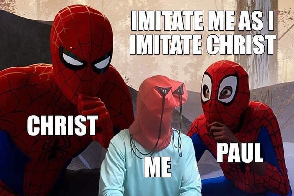 "Imitez-moi comme j'imite Jésus-Christ"